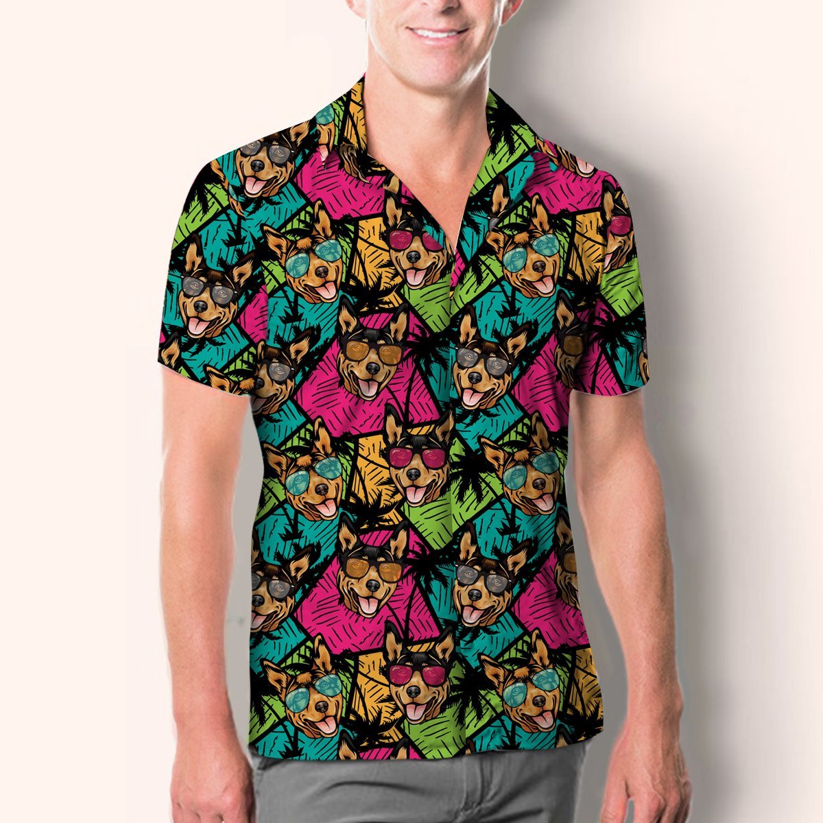 Aloha Hawaiian Australian Kelpie Shirt