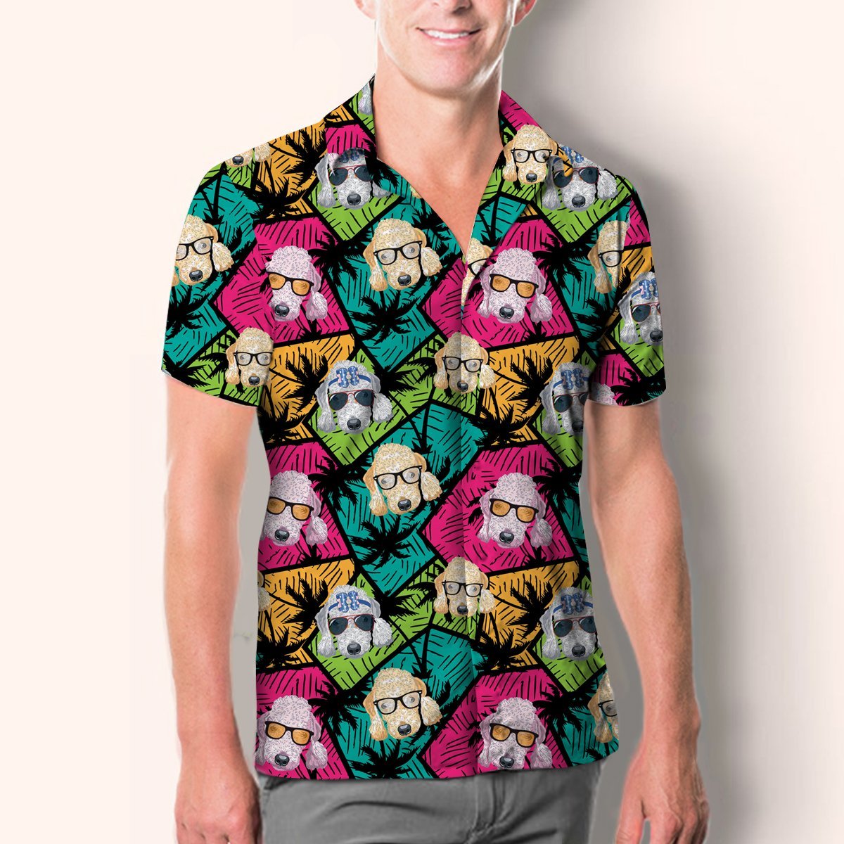 Aloha Hawaiian Bedlington Terrier Shirt