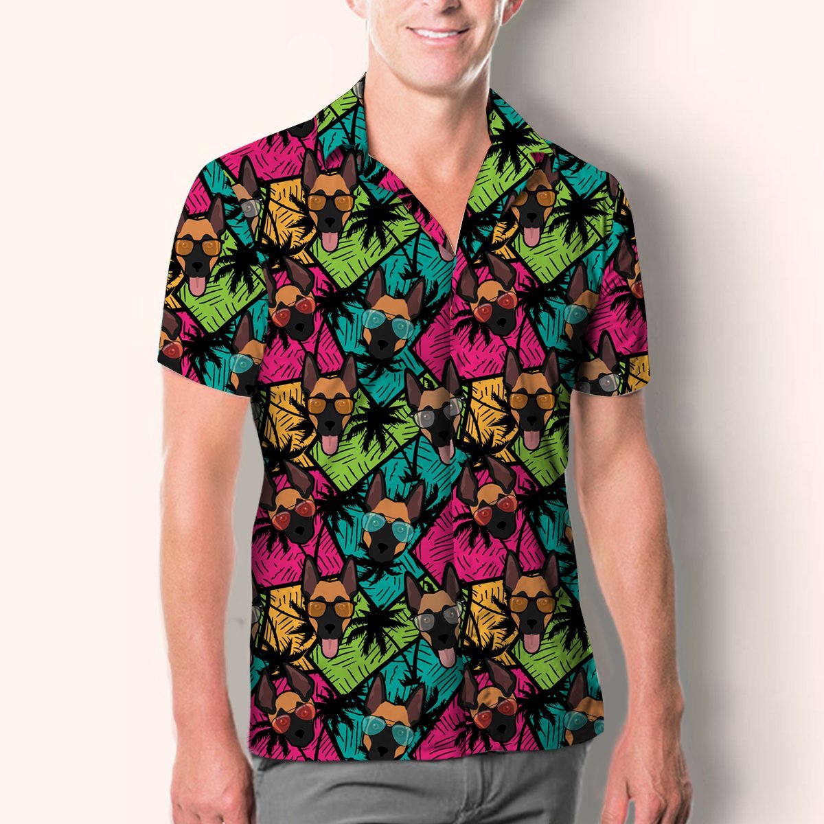 Aloha Hawaiian Belgian Shepherd Shirt