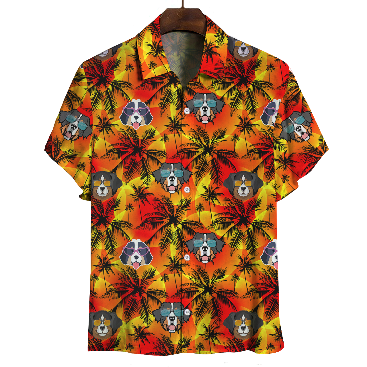 Aloha Hawaiian Bernese Mountain Shirt