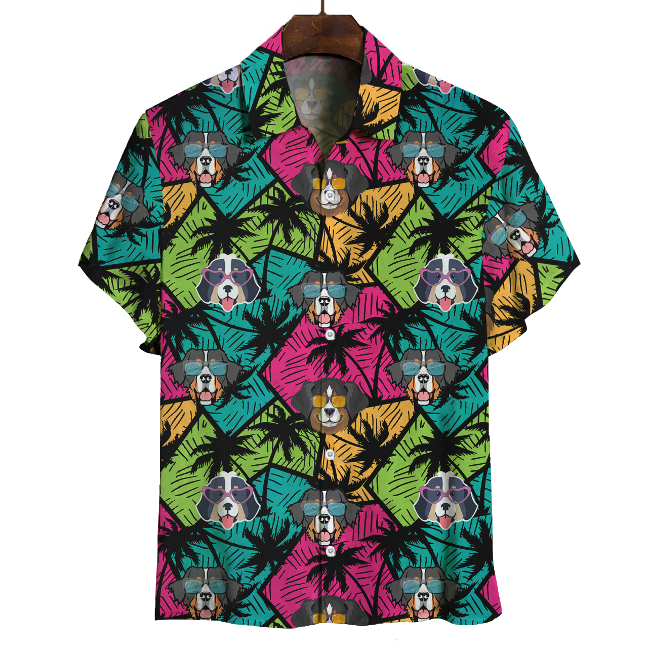 Aloha Hawaiian Bernese Mountain Shirt