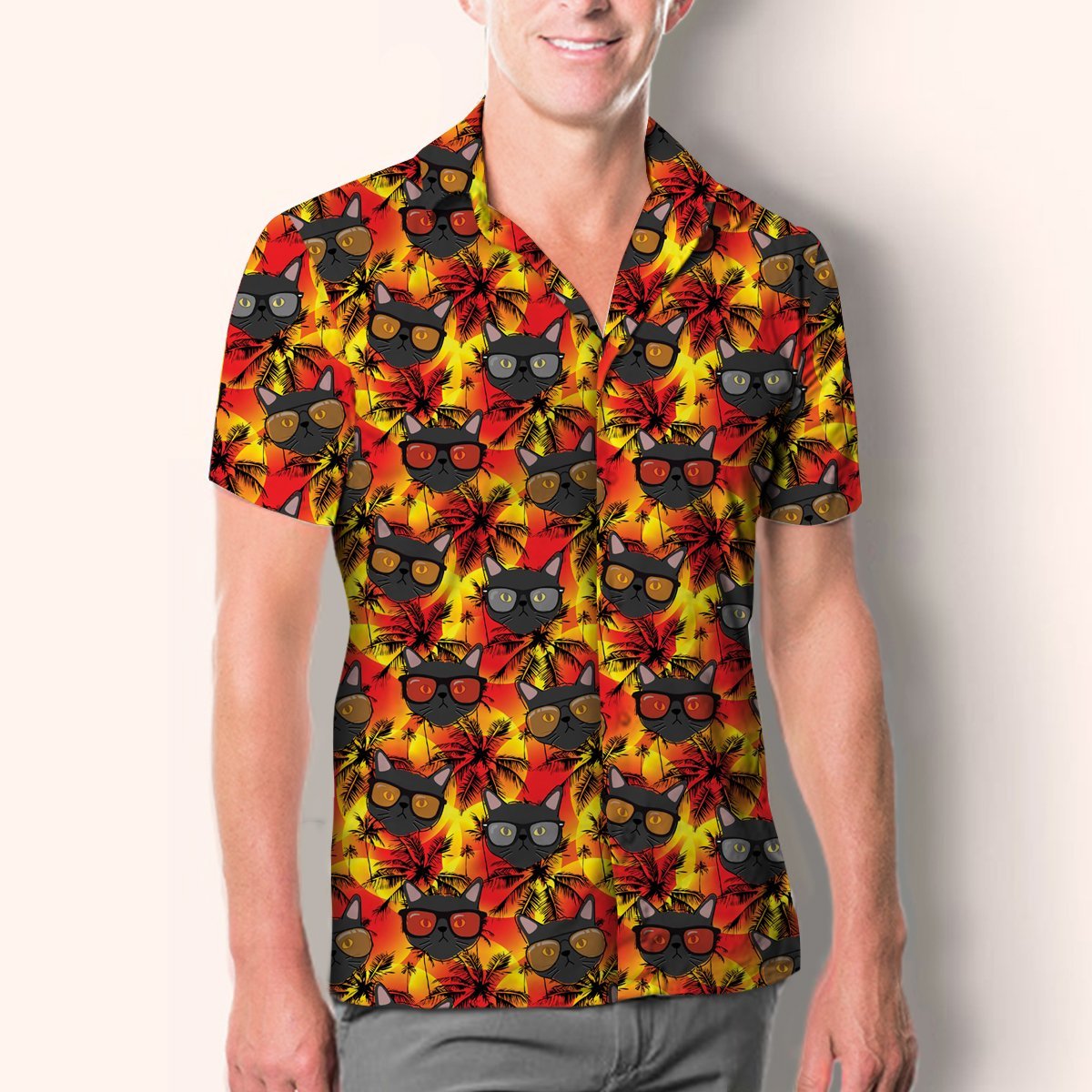 Aloha Hawaiian Bombay Cat Shirt