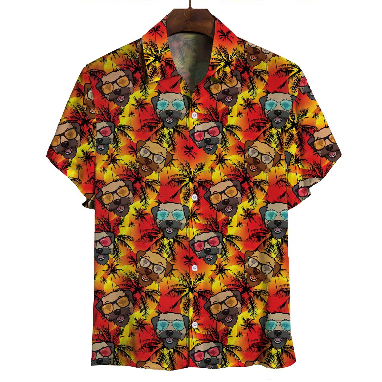 Aloha Hawaiian Border Terrier Shirt