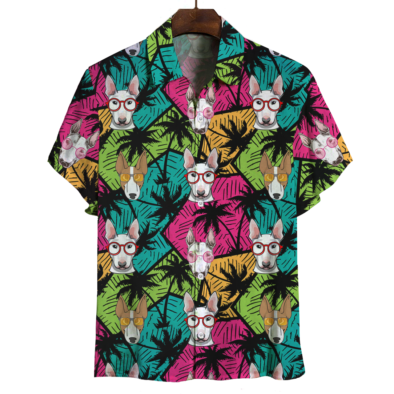 Aloha Hawaiian Bull Terrier Shirt