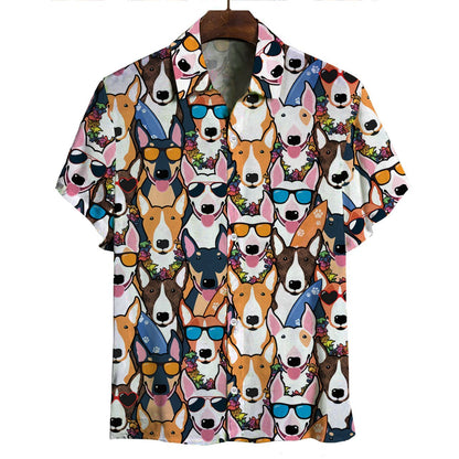 Aloha Hawaiian Bull Terrier Shirt