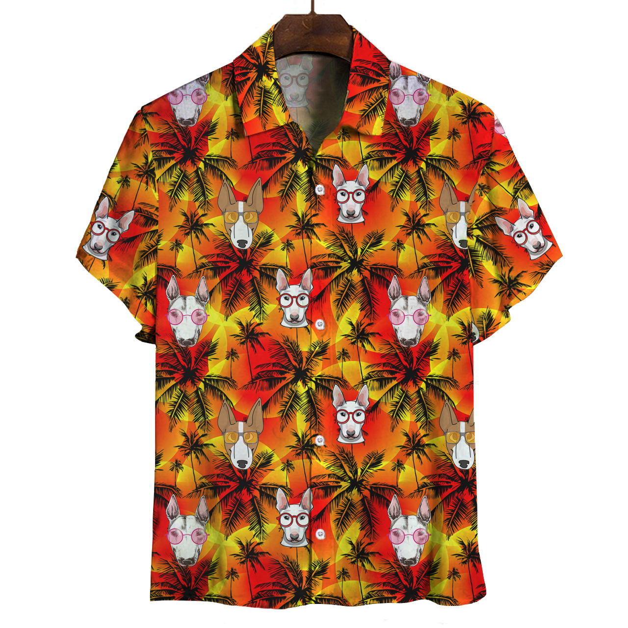 Aloha Hawaiian Bull Terrier Shirt