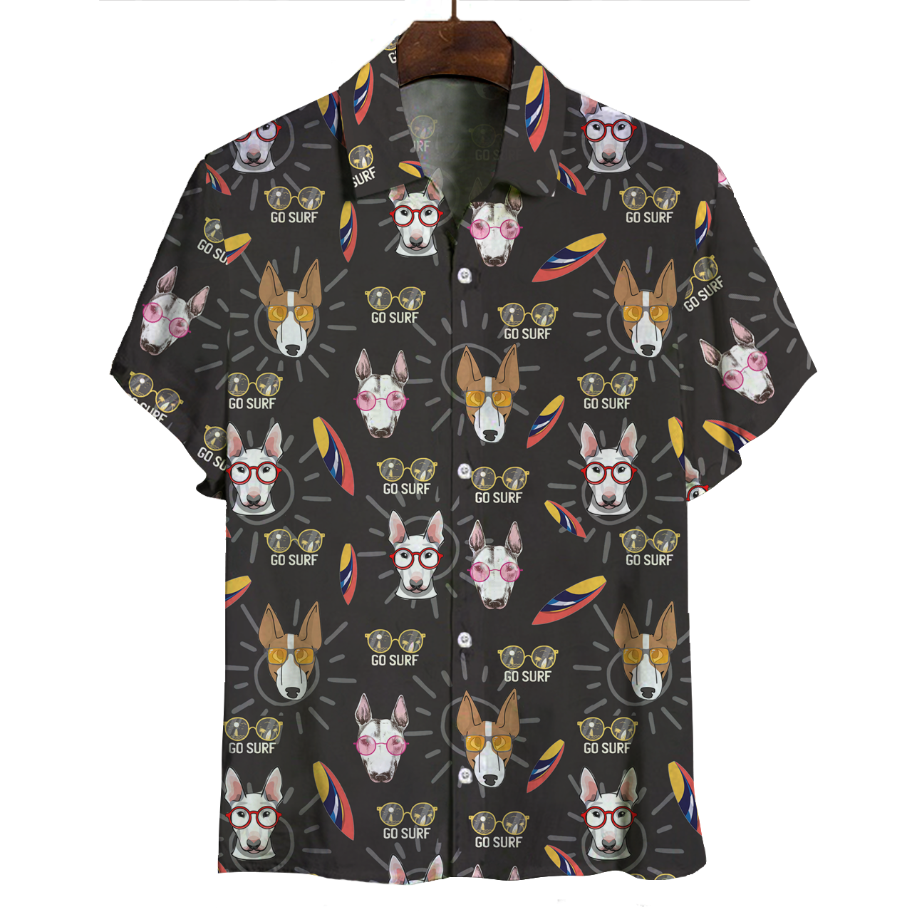 Aloha Hawaiian Bull Terrier Shirt