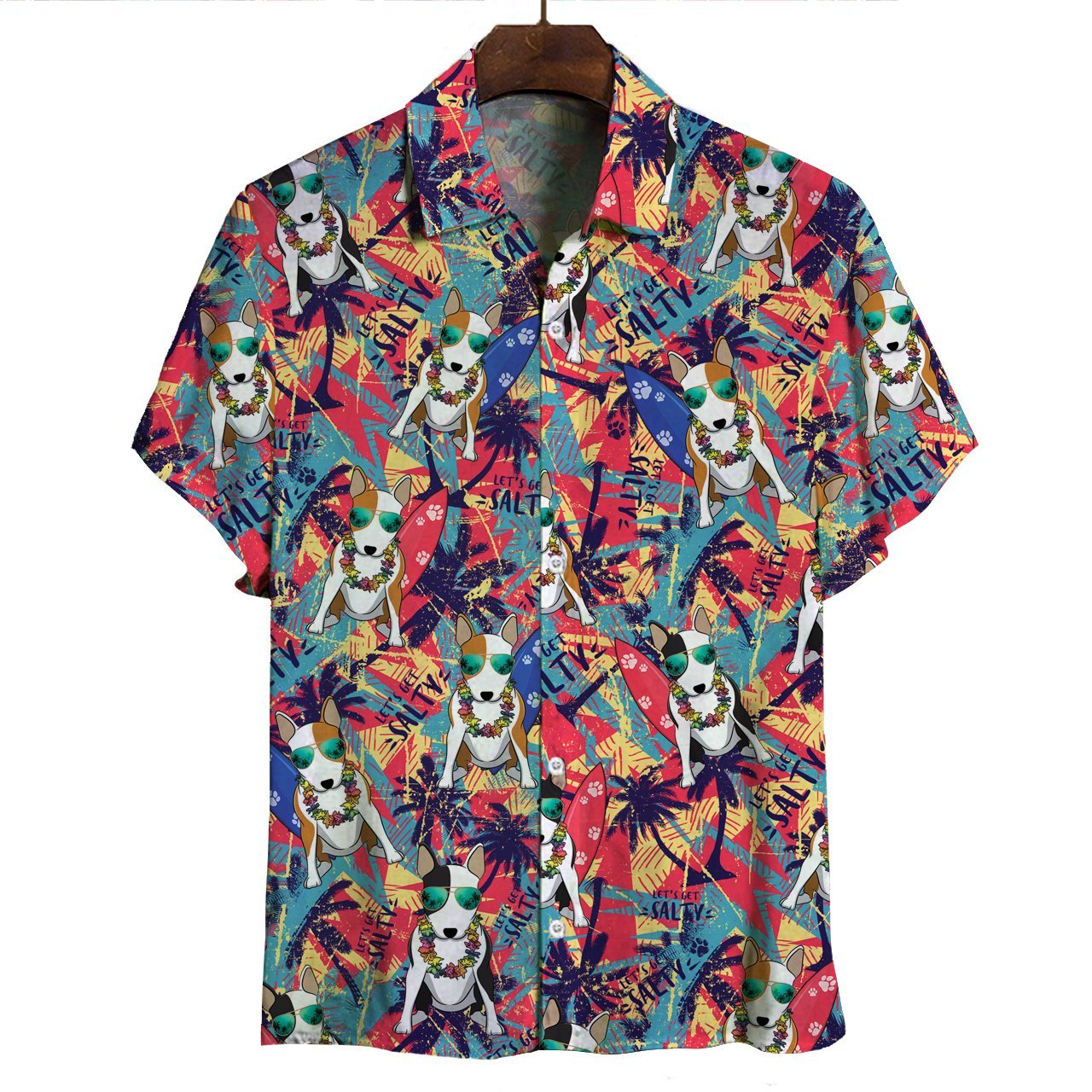 Aloha Hawaiian Bull Terrier Shirt