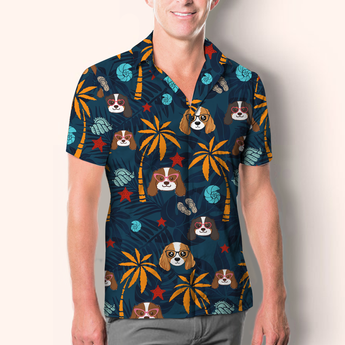 Aloha Hawaiian Cavalier King Charles Spaniel Shirt