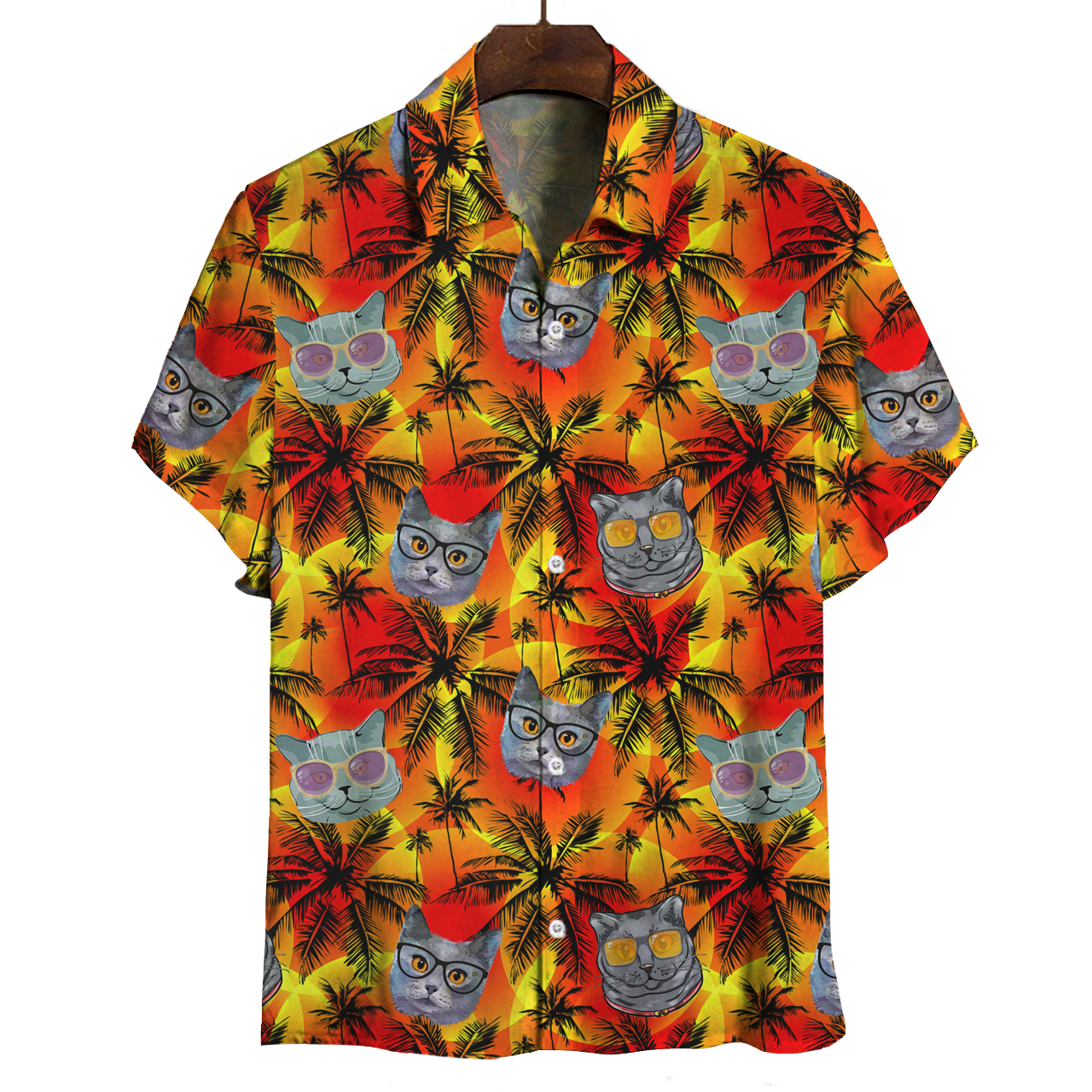 Aloha Hawaiian Chartreux Cat Shirt