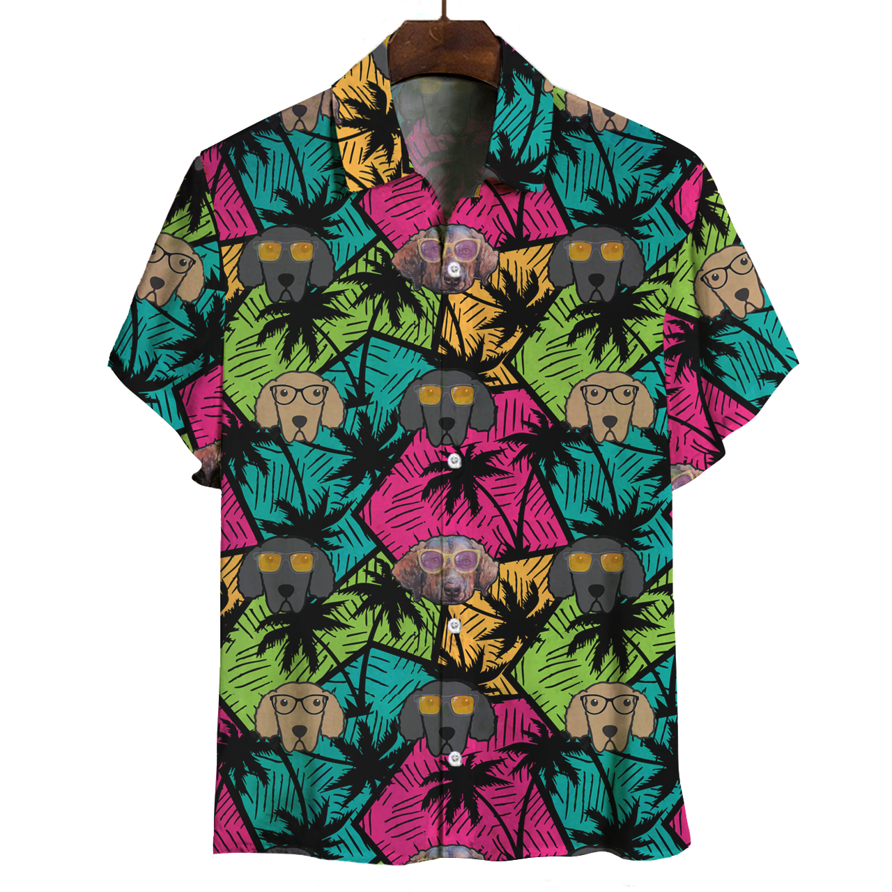 Aloha Hawaiian Curly Coated Retriever Shirt