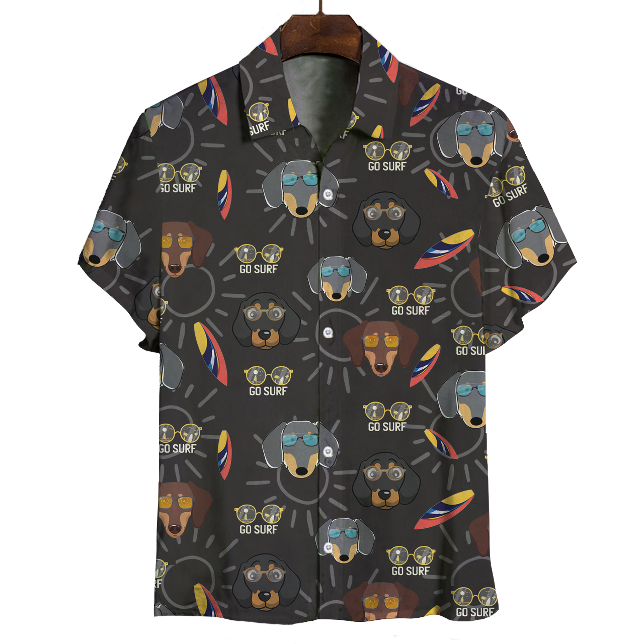 Aloha Hawaiian Dachshund Shirt