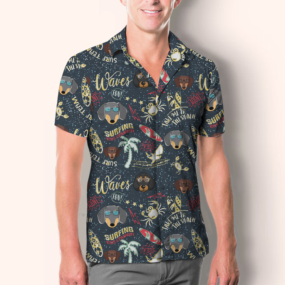 Aloha Hawaiian Dachshund Shirt