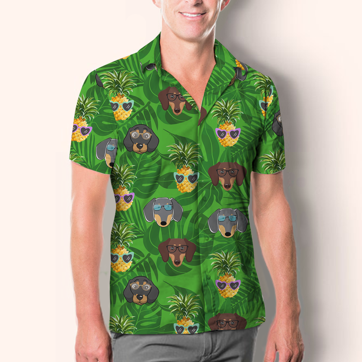 Aloha Hawaiian Dachshund Shirt