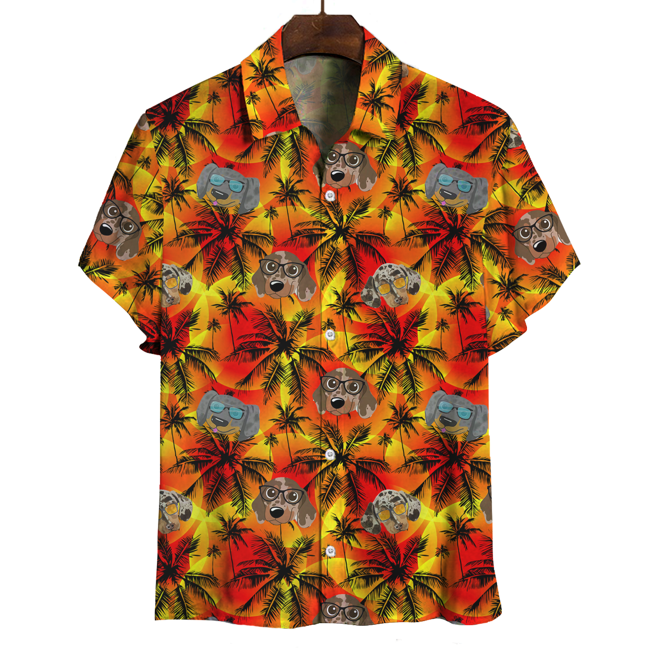 Aloha Hawaiian Dapple Dachshund Shirt