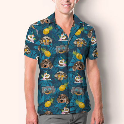 Aloha Hawaiian Dapple Dachshund Shirt