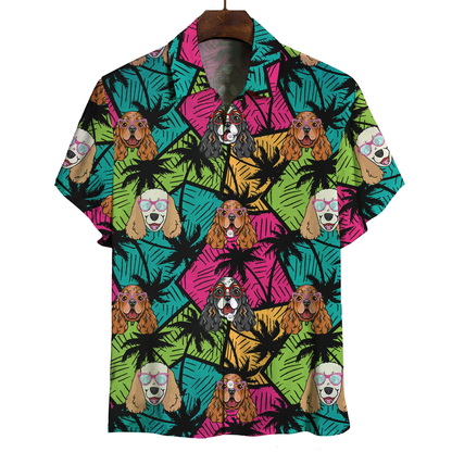 Aloha Hawaiian English Cocker Spaniel Shirt