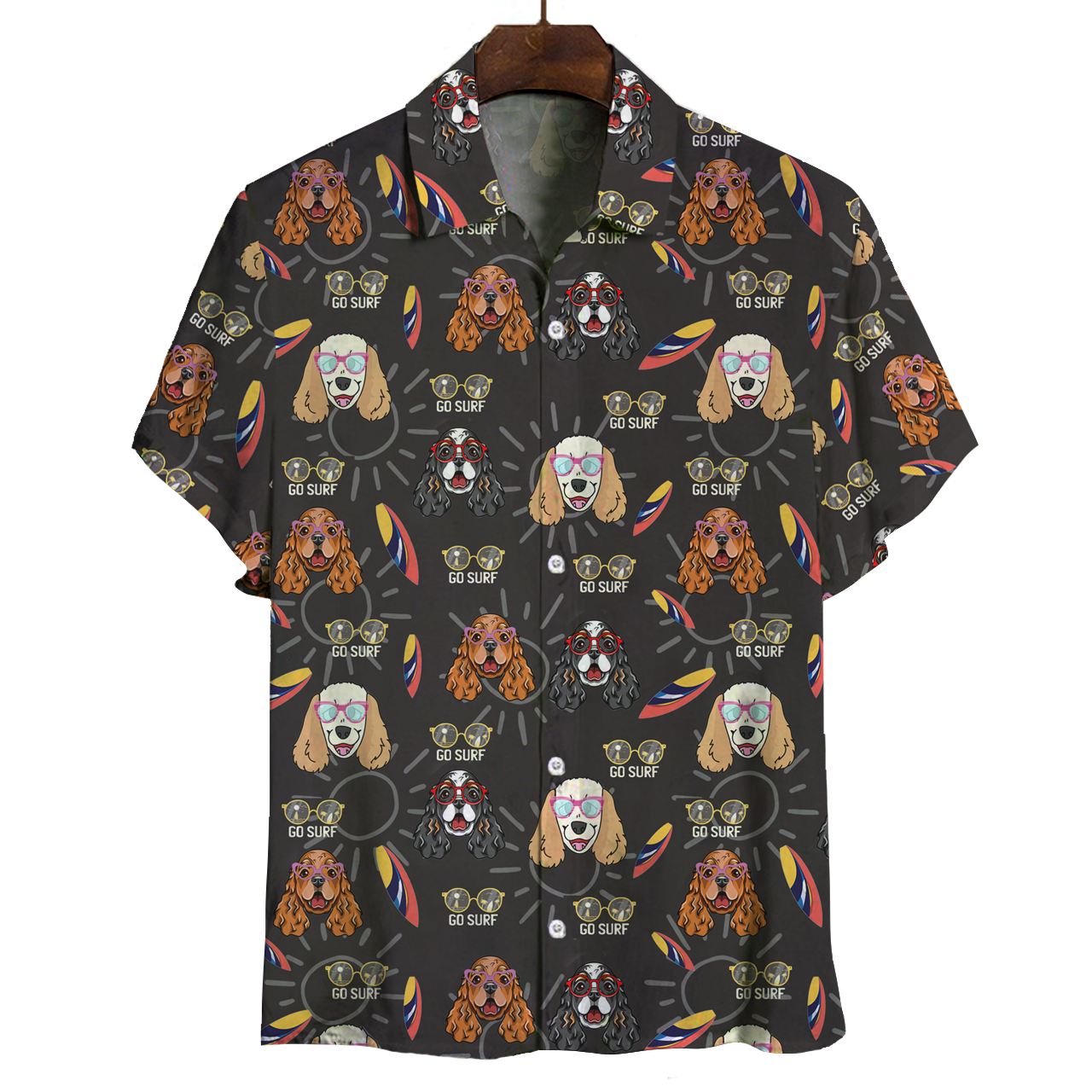 Aloha Hawaiian English Cocker Spaniel Shirt