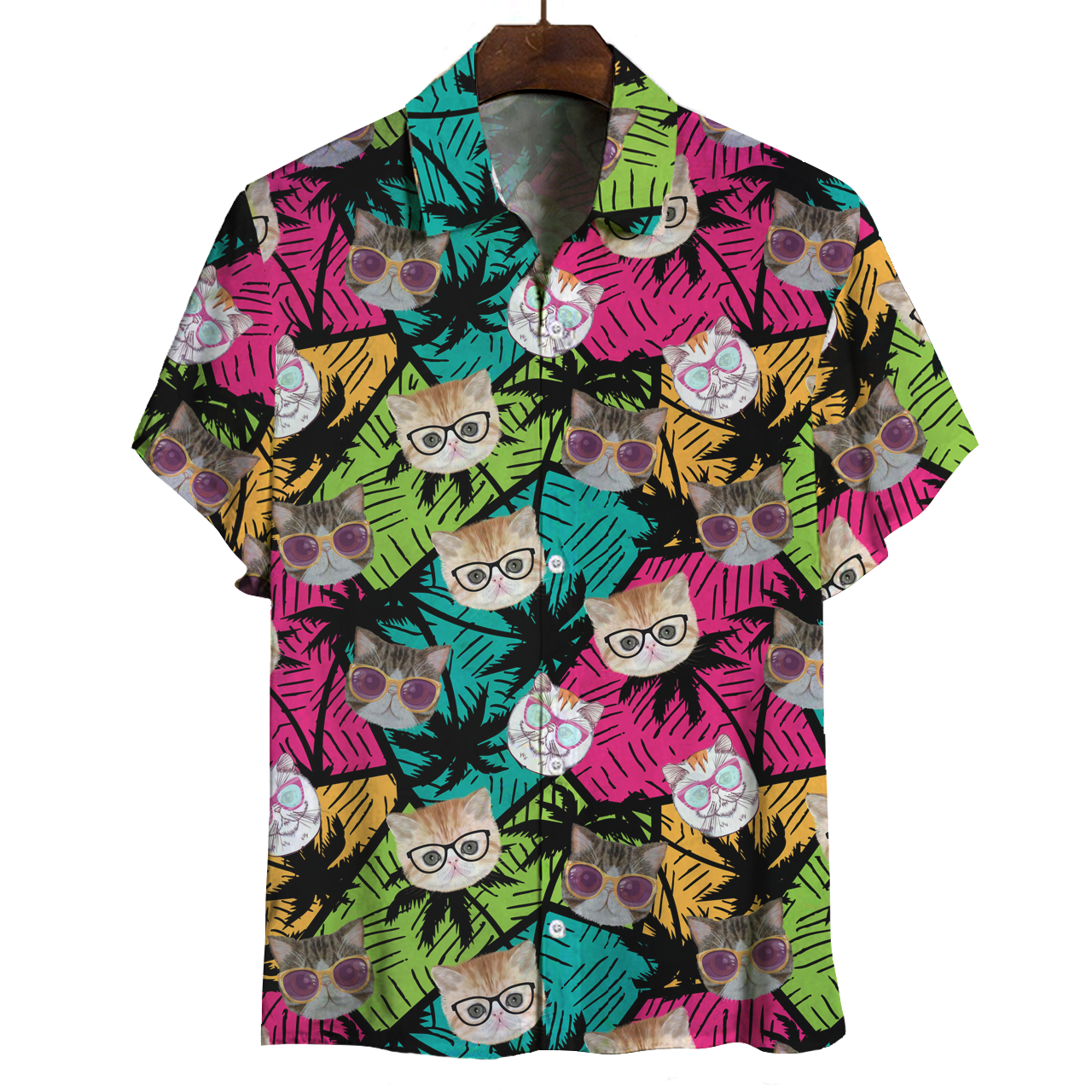 Aloha Hawaiian Exotic Cat Shirt