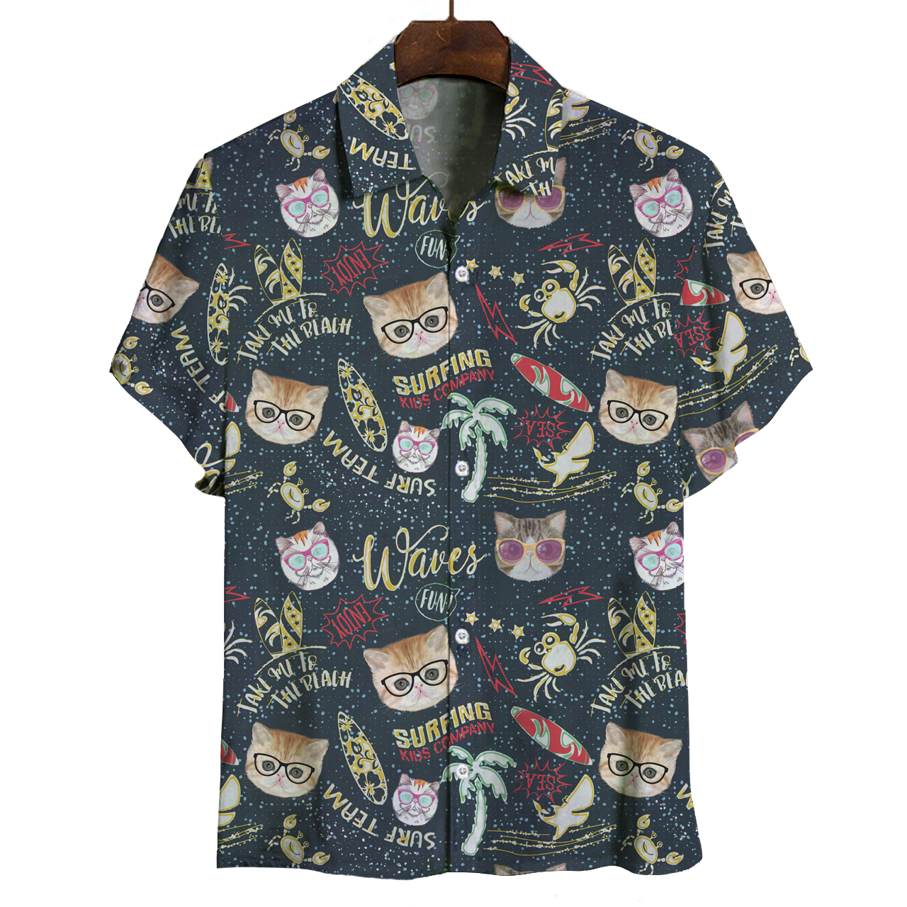 Aloha Hawaiian Exotic Cat Shirt