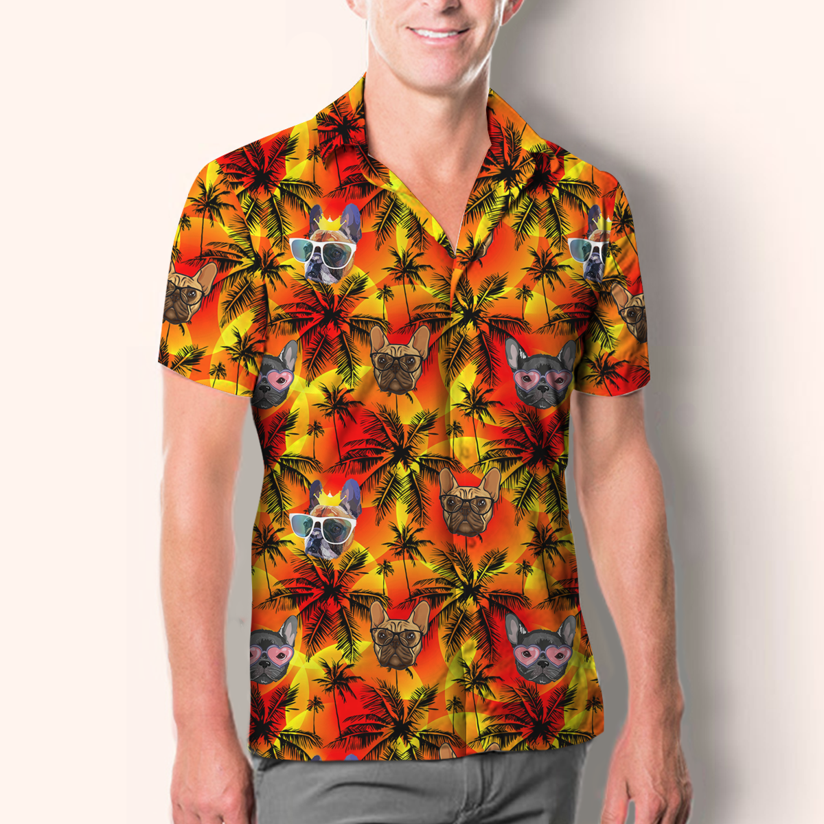 Aloha Hawaiian French Bulldog Shirt