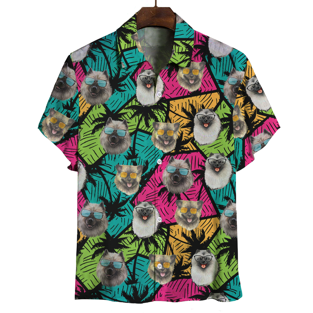 Aloha Hawaiian Keeshond Shirt