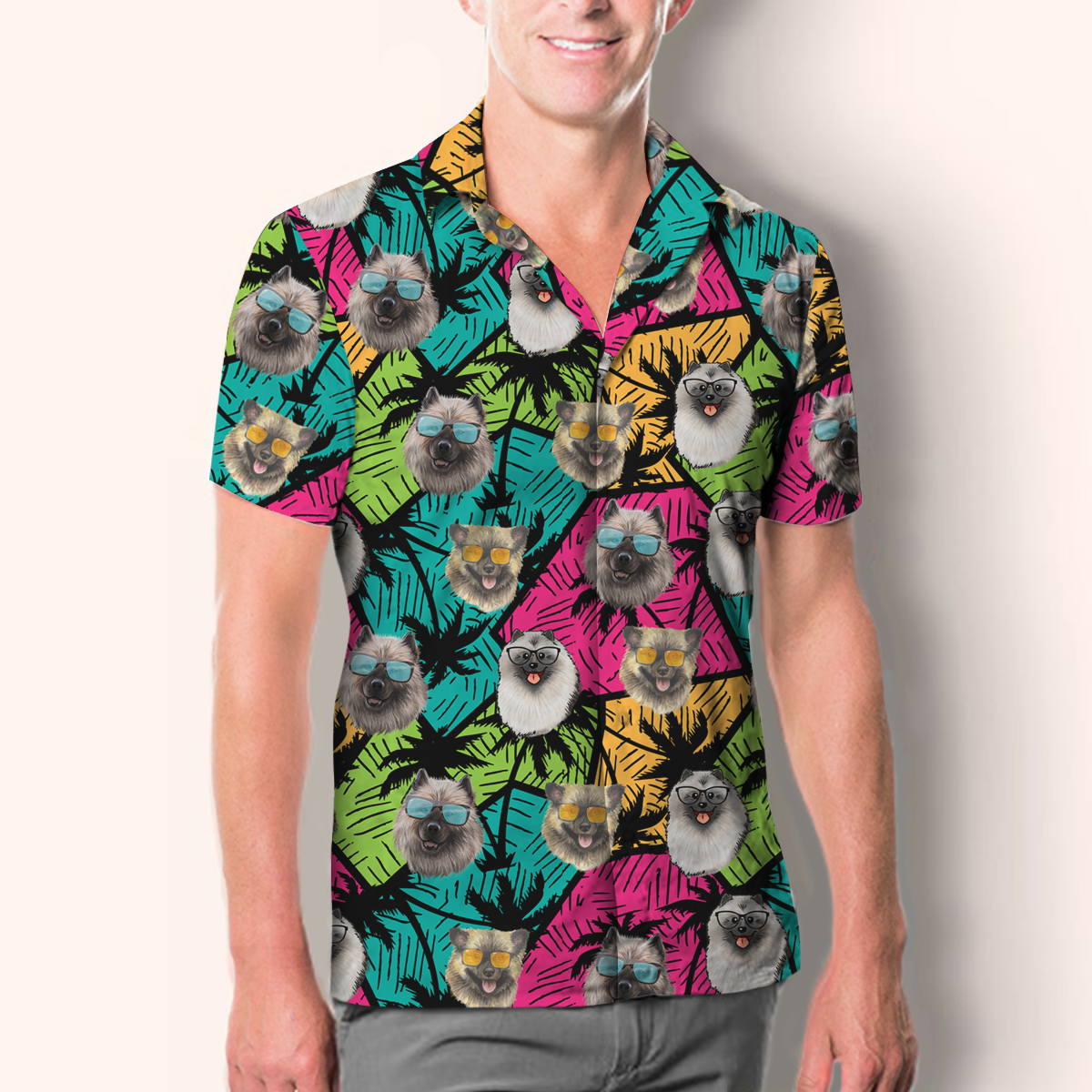 Aloha Hawaiian Keeshond Shirt