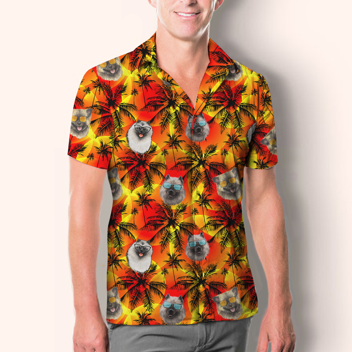 Aloha Hawaiian Keeshond Shirt