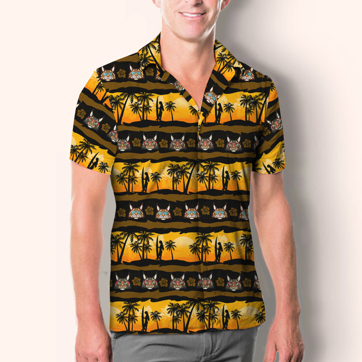 Aloha Hawaiian Maine Coon Cat Shirt