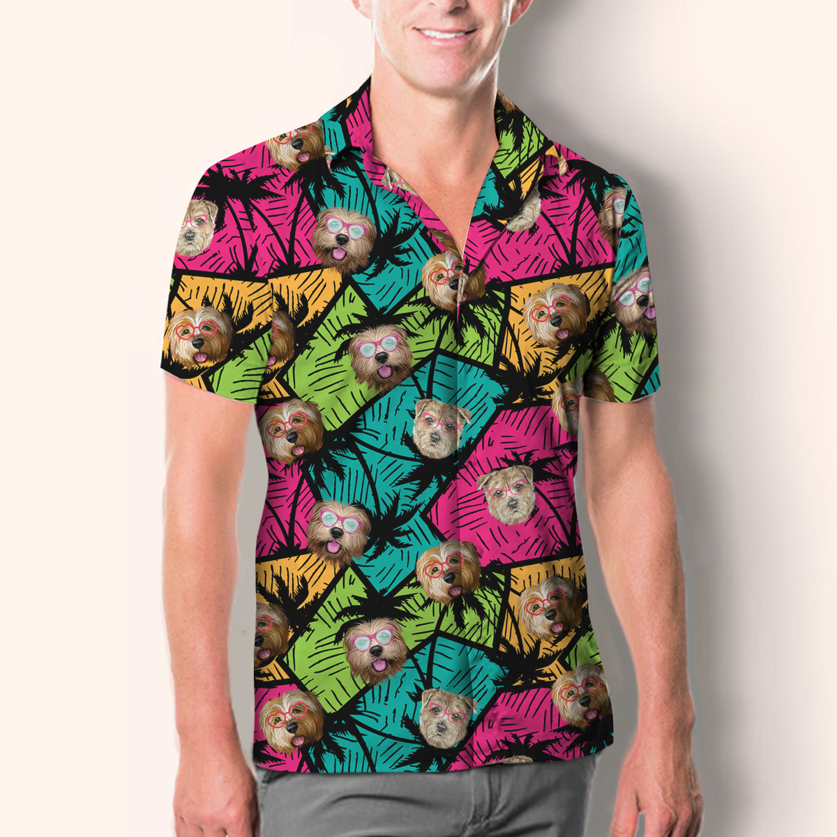 Aloha Hawaiian Norfolk Terrier Shirt