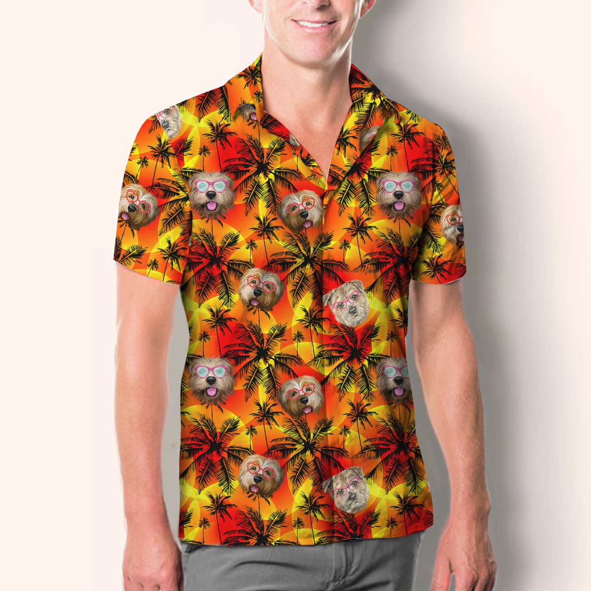 Aloha Hawaiian Norfolk Terrier Shirt