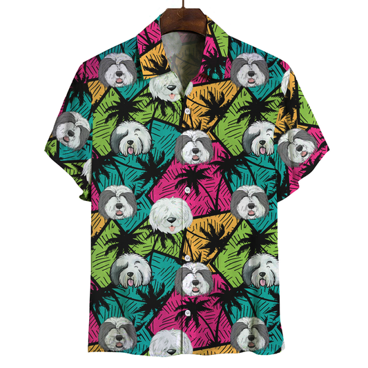 Aloha Hawaiian Old English Sheepdog Shirt