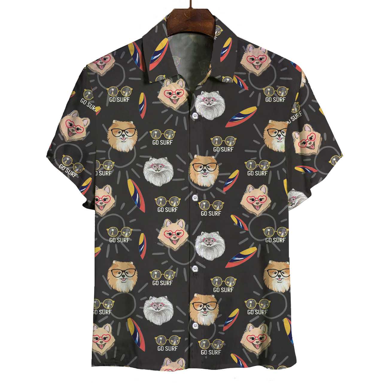 Aloha Hawaiian Pomeranian Shirt