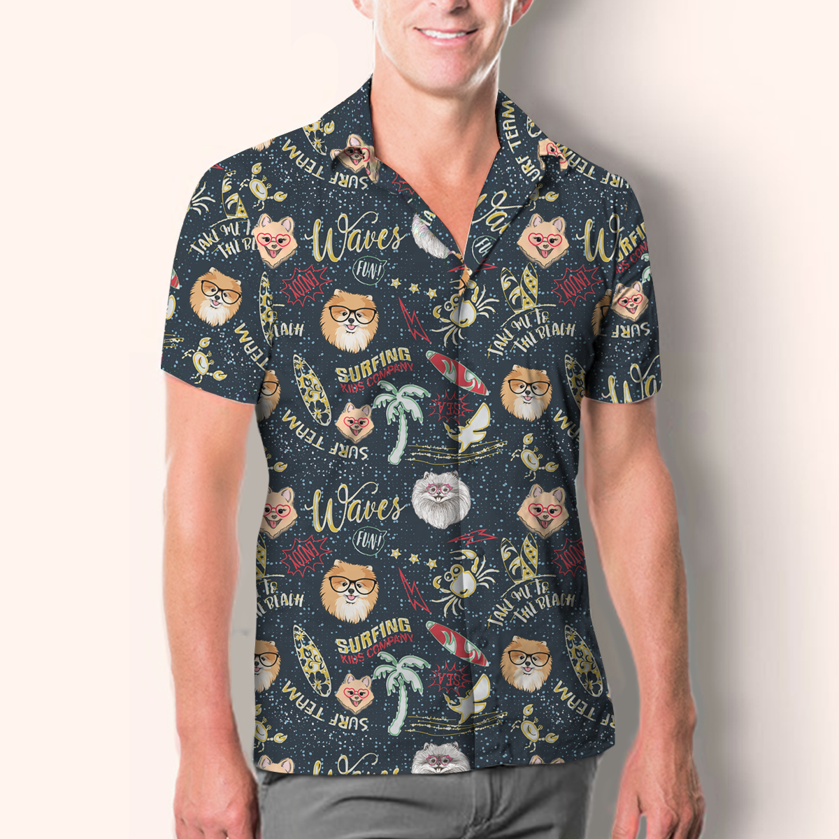 Aloha Hawaiian Pomeranian Shirt