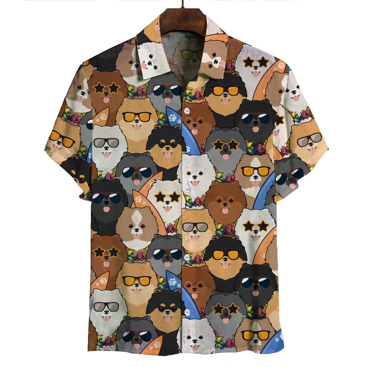 Aloha Hawaiian Pomeranian Shirt