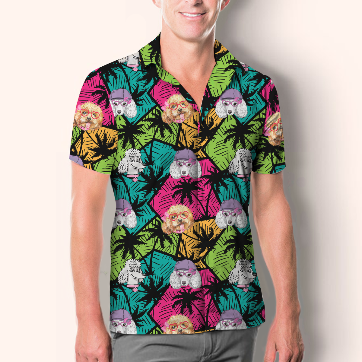 Aloha Hawaiian Poodle Shirt