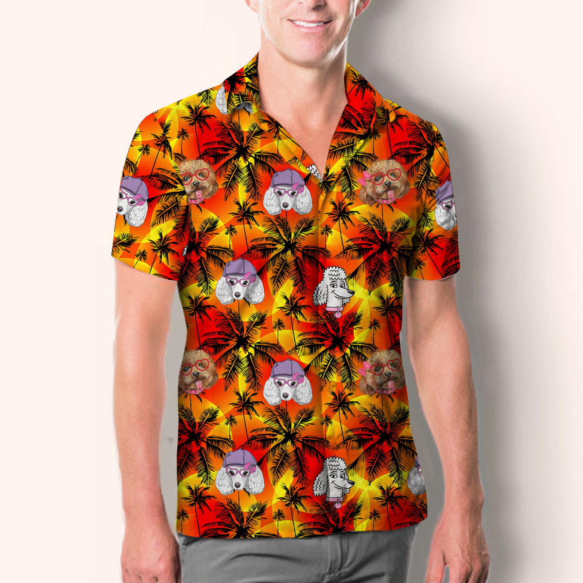 Aloha Hawaiian Poodle Shirt