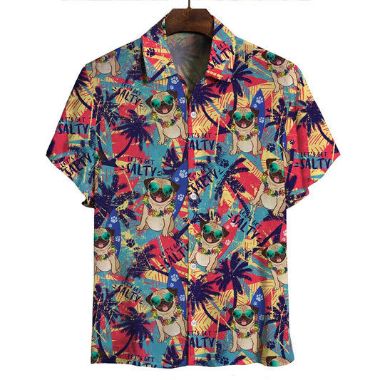 Aloha Hawaiian Pug Shirt