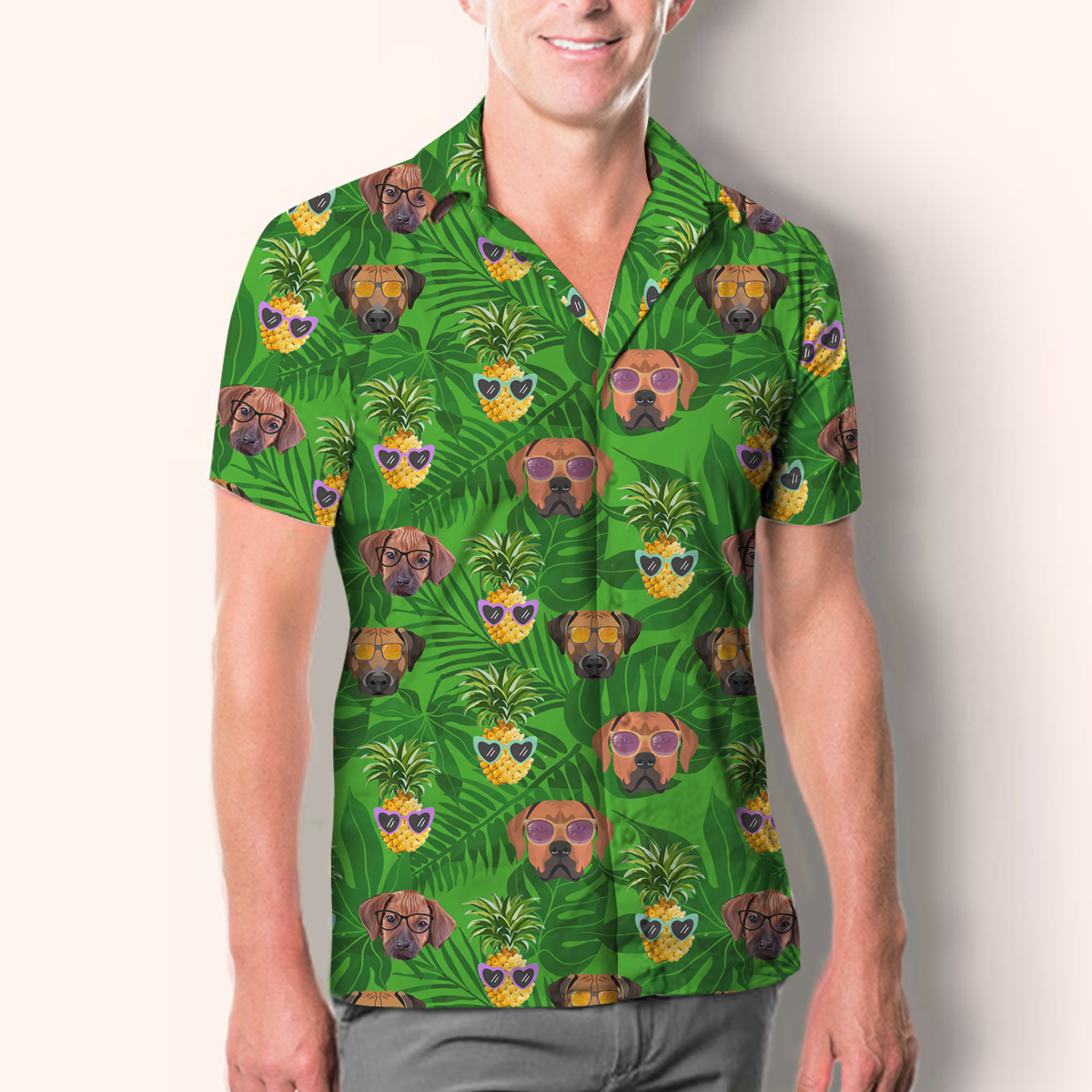 Aloha Hawaiian Rhodesian Ridgeback Shirt