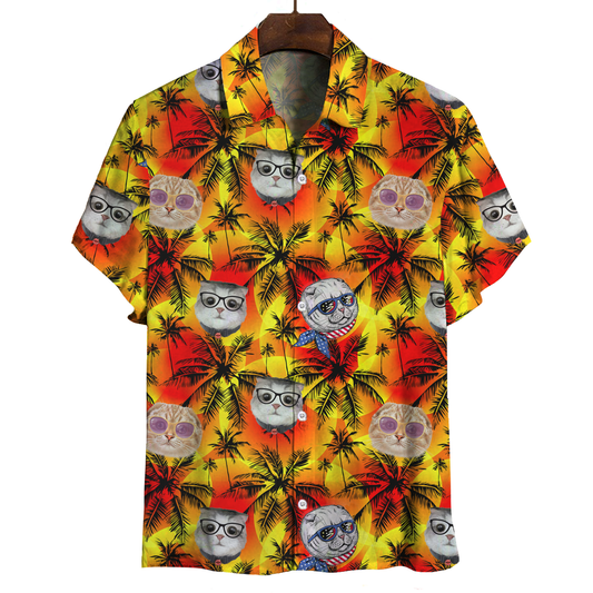 Aloha Hawaiian Scottish Fold Cat Shirt