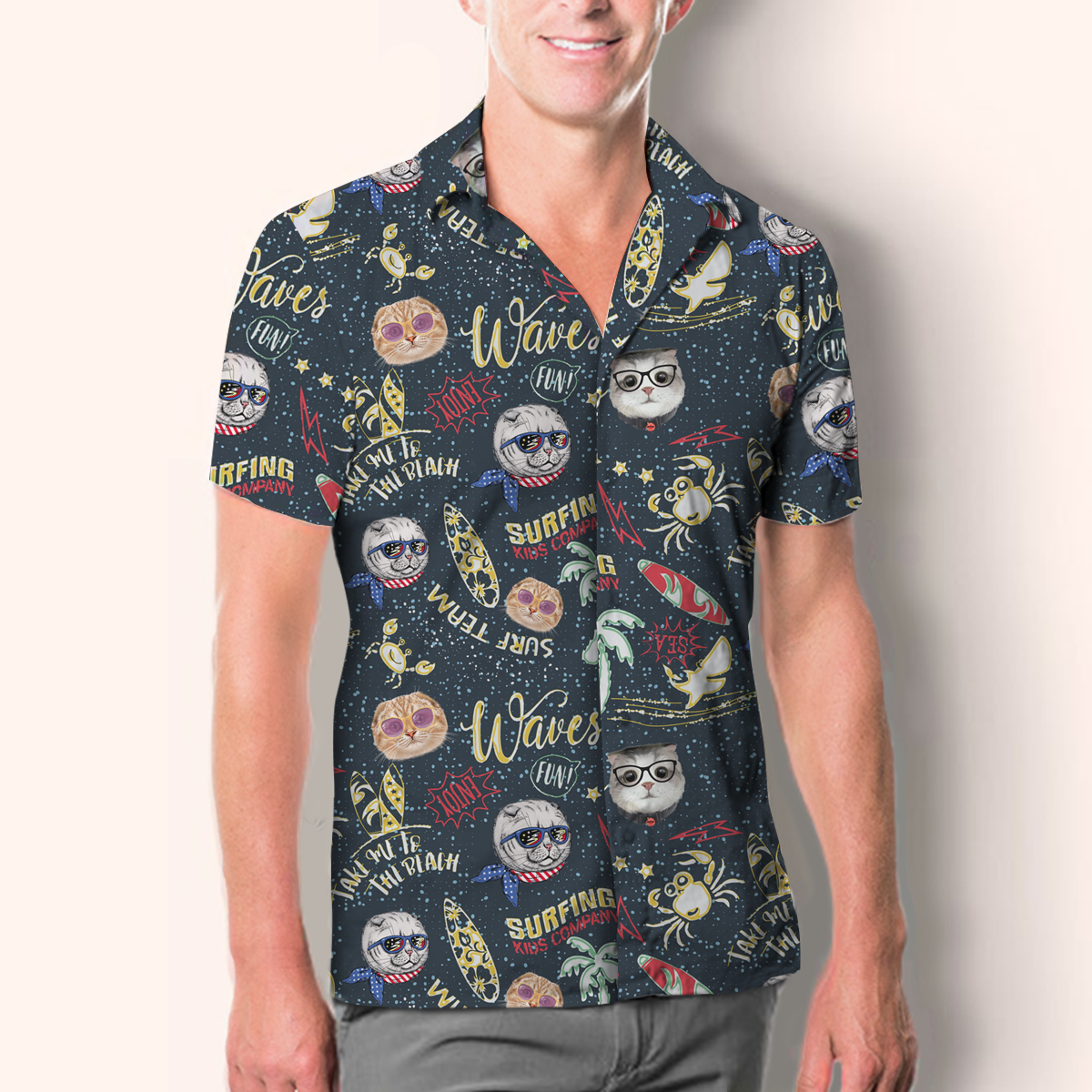 Aloha Hawaiian Scottish Fold Cat Shirt