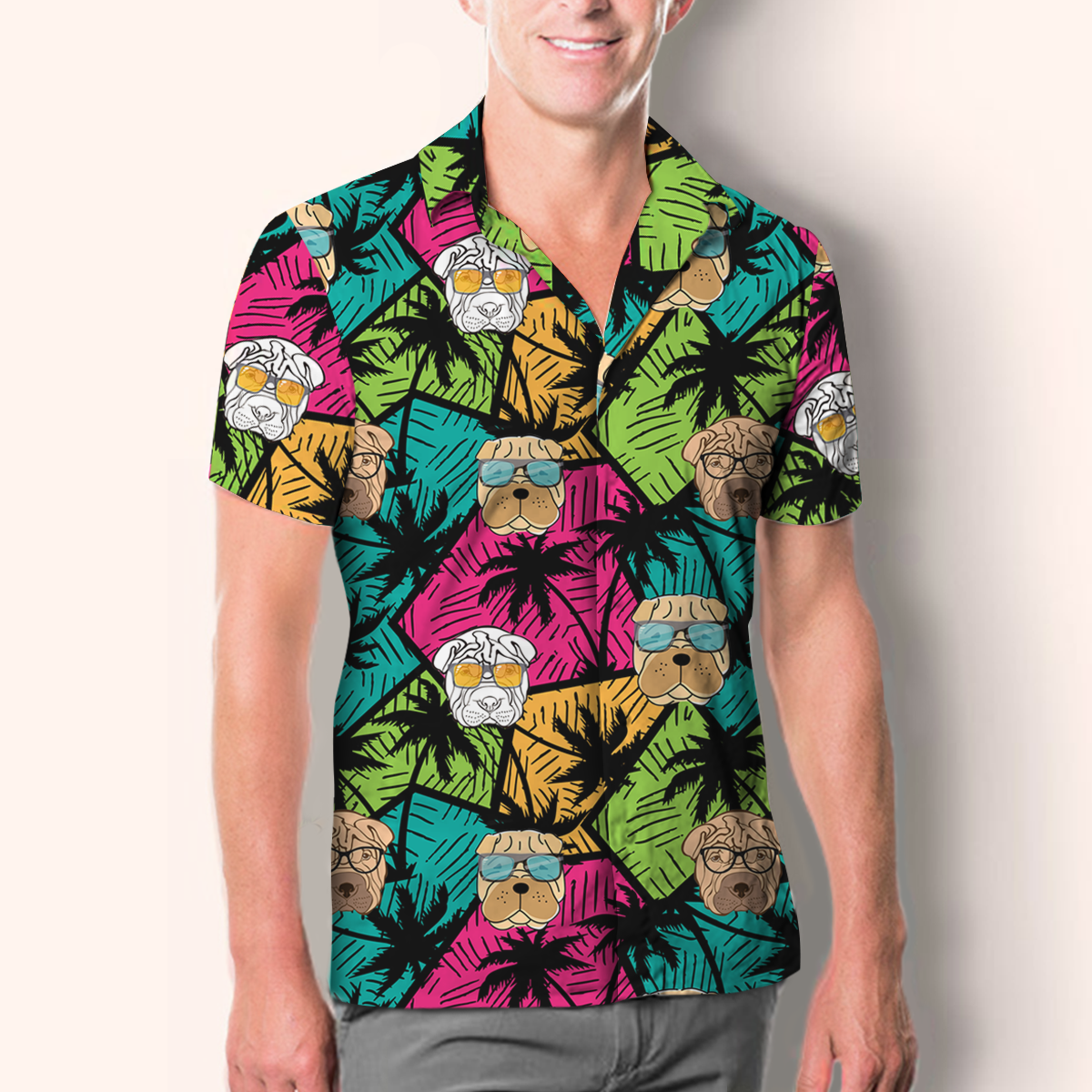 Aloha Hawaiian Shar Pei Shirt