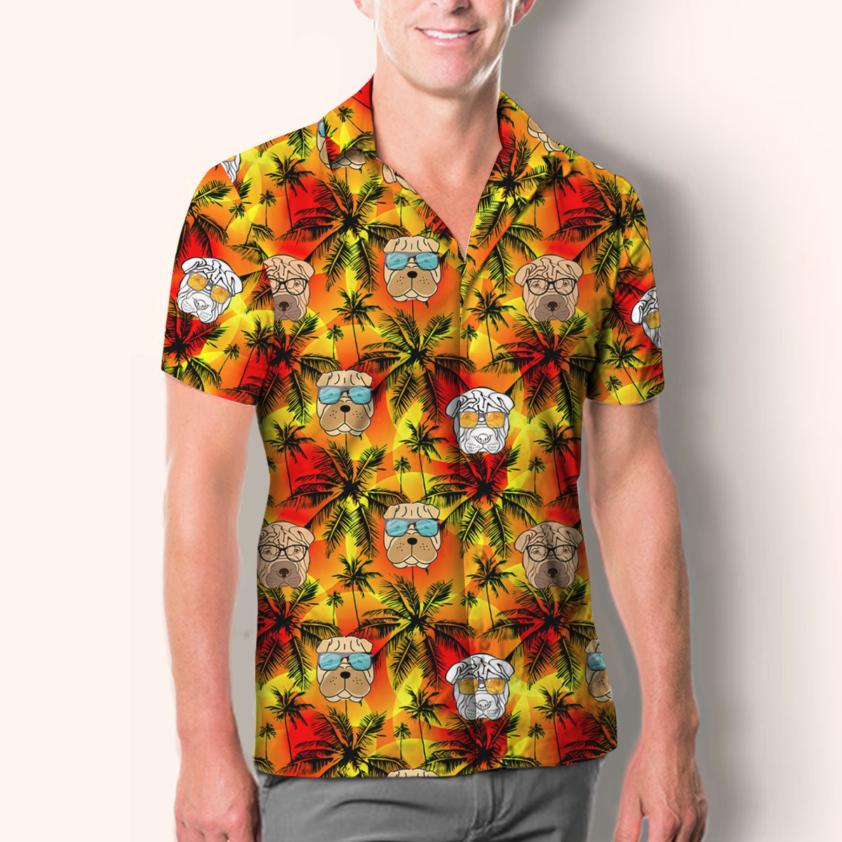 Aloha Hawaiian Shar Pei Shirt