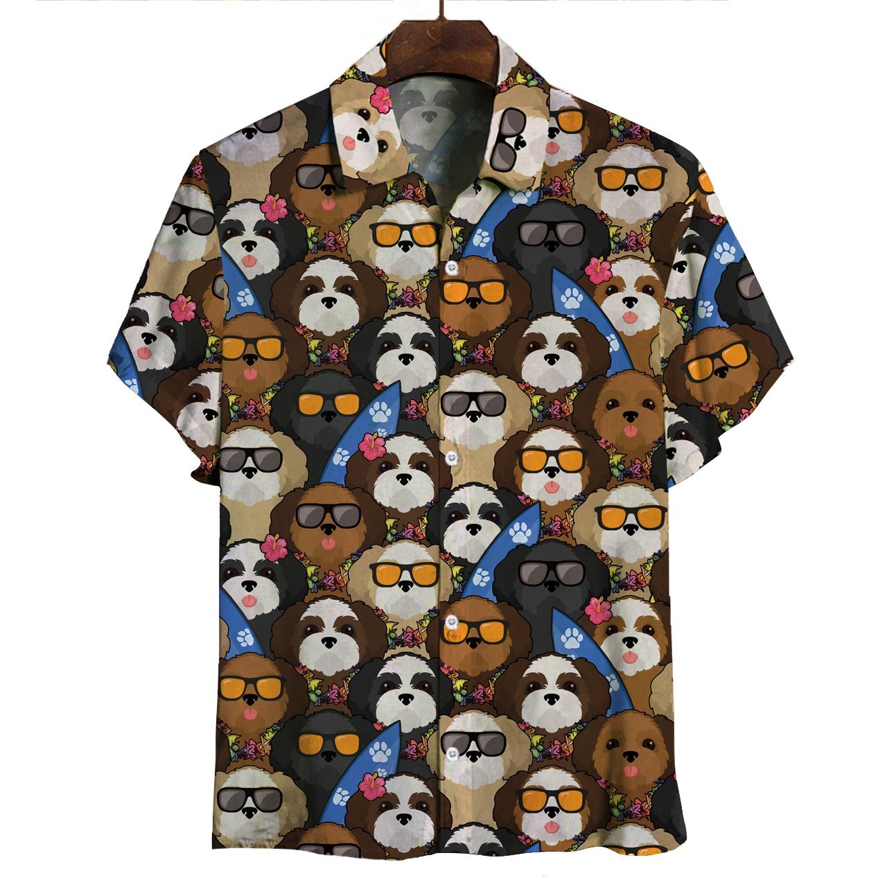 Aloha Hawaiian Shih Tzu Shirt