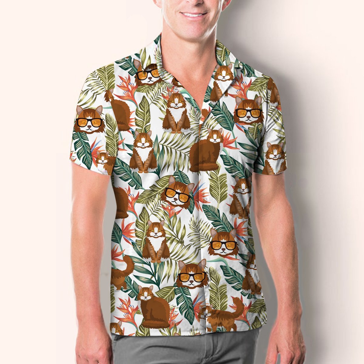 Siberian Cat - Hawaiian Shirt