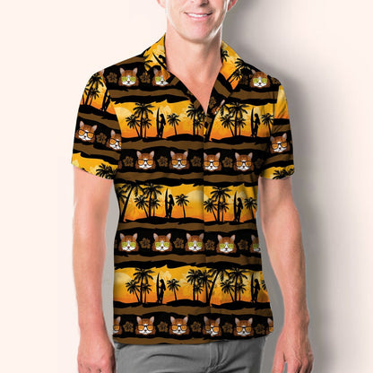 Aloha Hawaiian Siberian Cat Shirt