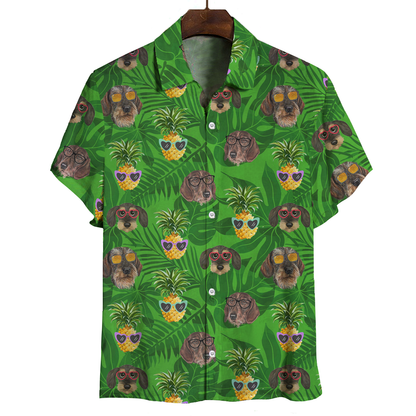 Aloha Hawaiian Wire Haired Dachshund Shirt