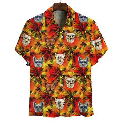 Aloha Hawaiian Yorkshire Terrier Shirt