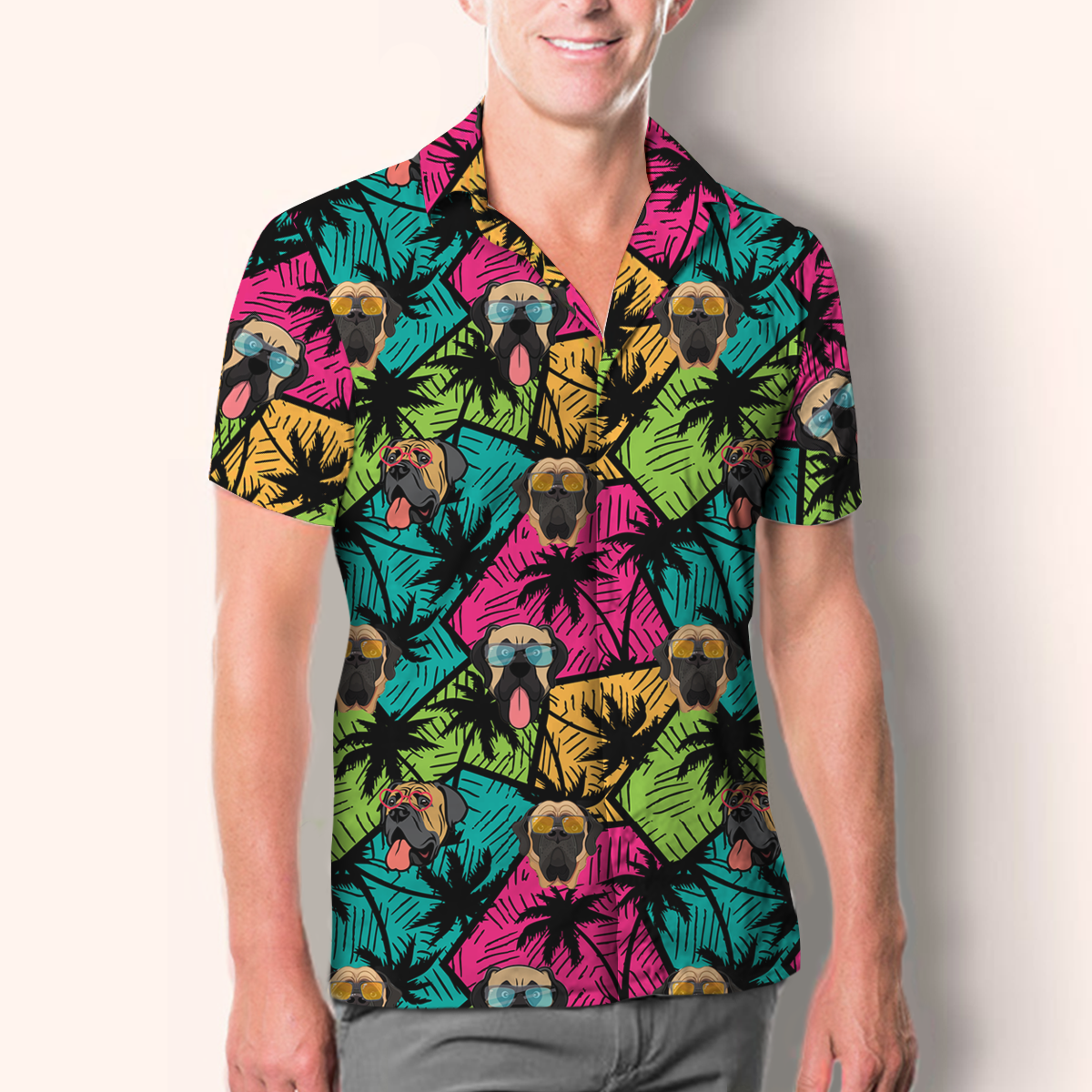 Aloha Hawaiian English Mastiff Shirt