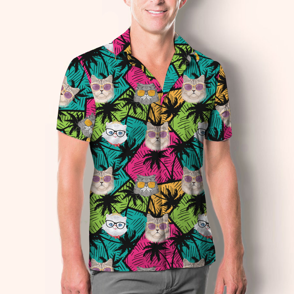 Aloha Hawaiian Persian Cat Shirt